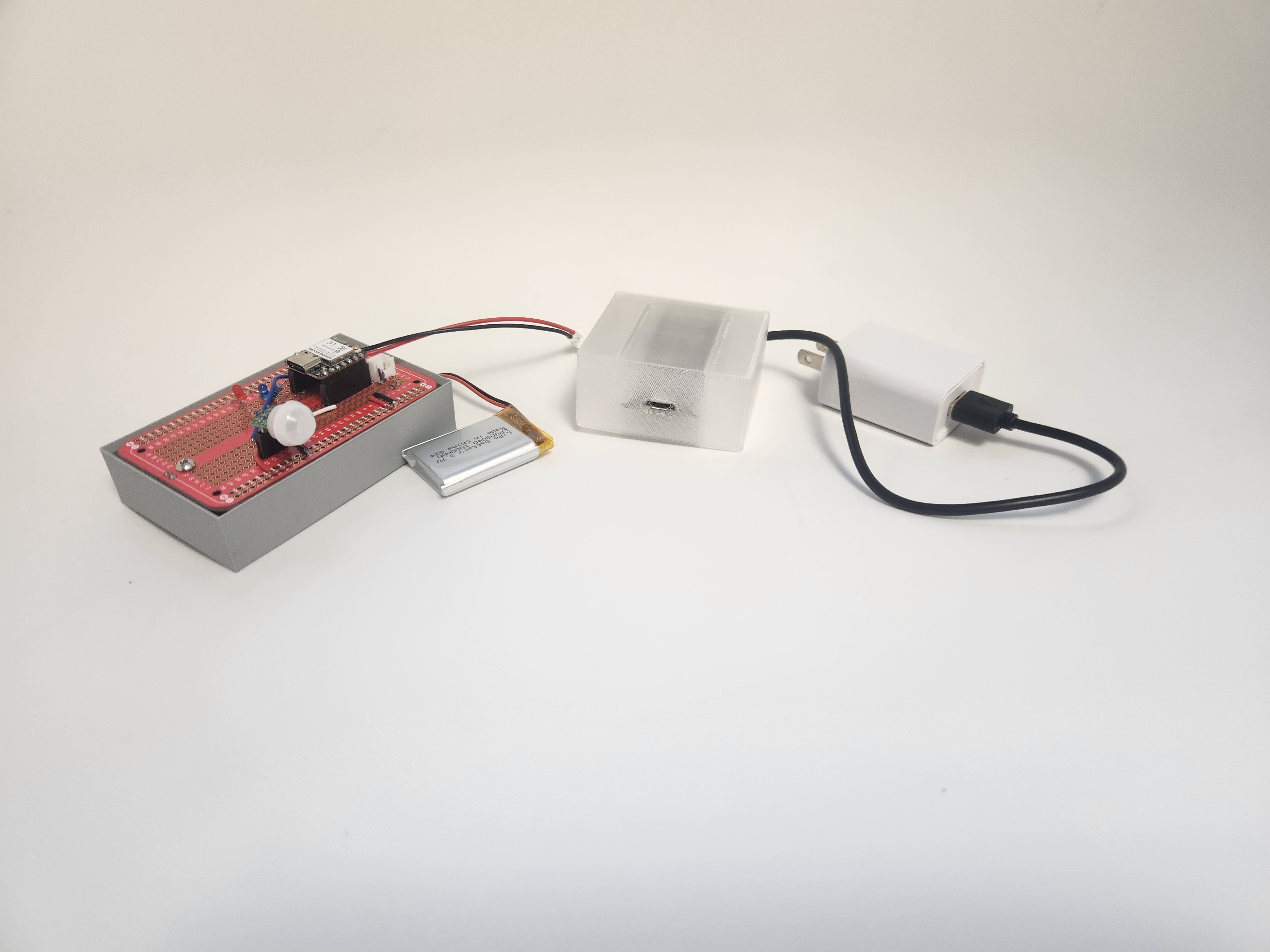 First RodentRadar prototype showing basic two-unit system