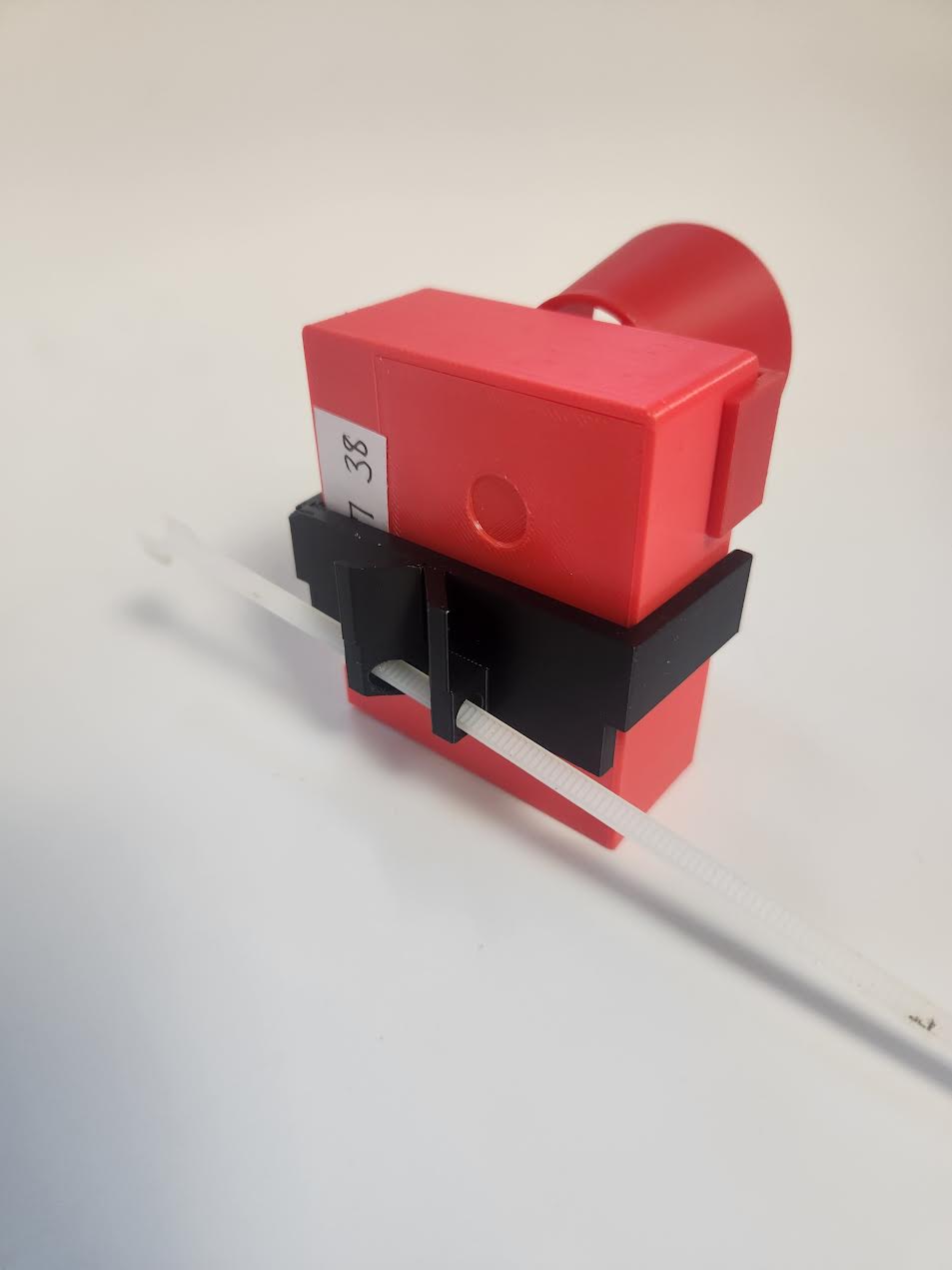 Zip-tie mounting system for secure device placement